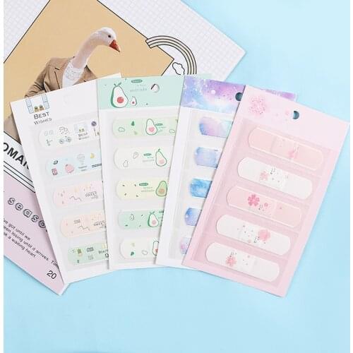 1 Sheet Waterproof Breathable Cute Cartoon Band Aid Hemostasis Adhesive Bandages First Aid Emergency Kit For Kids Children