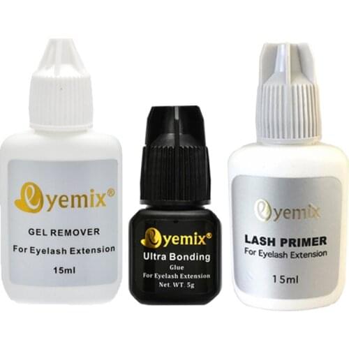 Professional Eyelash Extensions Kit Primer Ultra Bonding Glue 0.5 Sec Adhesive Remover for Individual Eyelash Extensions Set
