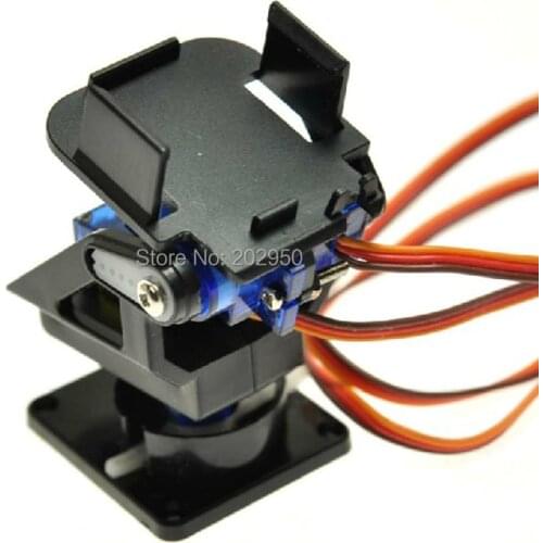 1set FPV Servo Bracket Camera Mount Platform Anti-Vibration Camera Mount Aircraft FPV Dedicated Nylon PTZ W/ 2pcs SG90 9g Servo