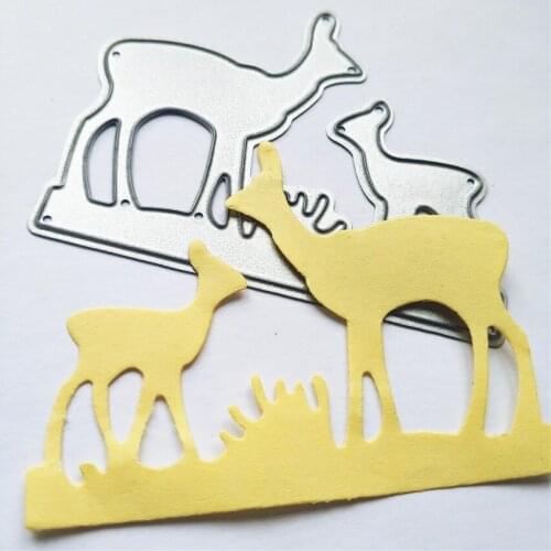 6.7X5.2cm mother deer die Cutting dies metal crafts paper die-cutting /DIY embossing Easter Halloween Scrapbooking