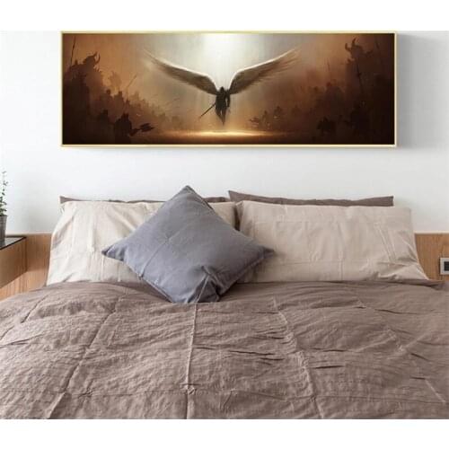 Modern Justice Angel Tyrael Wall Canvas Art Painting Posters and Printing Wall Art Pictures Living Room Bedroom Home Decoration