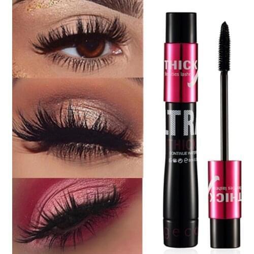 1 Piece Of 3D Black Mascara, Waterproof, Thick, Long-Lasting, Natural And Slender Curling Eyelash Curler, Wife, Female Cosmetics