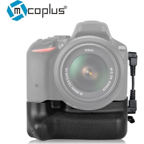 Mcoplus New Vertical Battery Grip VD-D5500 for Nikon D5500 Works with 2 x EN-EL14a Lithium ion Batteries as Meike MK-D5500