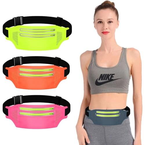 Trail Running Bag Waterproof Running Waist Bag Reflective Fanny Pack Men Women Jogging Marathon Belt bag Gym Fitness Bag