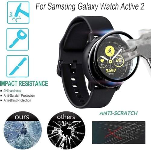 Smart Watch Screen Protector Glass Protective Film For Samsung Galaxy Watch Active 2 40mm 44mm 3D Full Edge Fibre film