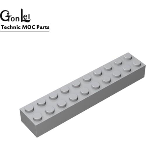 10Pcs/Lot MOC Parts Thick Brick 2x10 Plate Element 3006 MOC Building Blocks Bricks LOGO Enlighten DIY Educational Children Toys