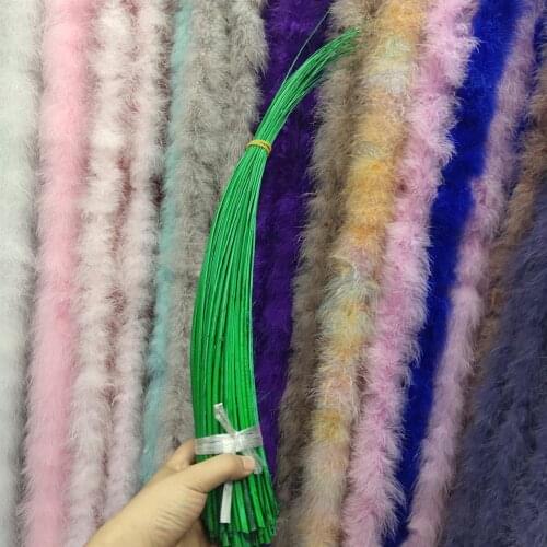 Wholesale Beautiful Gorgeous 10 pcs Grass Green Ostrich feathers spine 16-20inch/40-50cm diy holiday party supplies