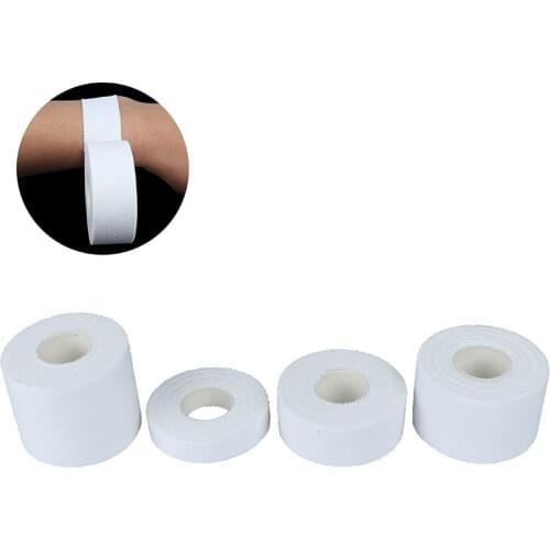 White Cotton Muscle Bandage Adhesive Athletic Tape Sport Injury Muscle Strain Protection First Aid Bandage Support Kinesiology