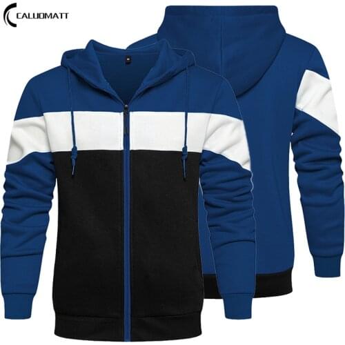 CALUOMATT Men's Zip Hoodies