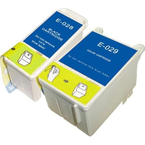 Full Ink 2 PCS Ink Cartridge T028 T029 Printer for Epson C60 61 CX3100 with chip
