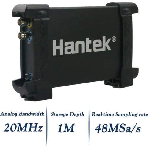 Hantek 6022BE Laptop PC USB Digital Storage Oscilloscope 2 Channels 20Mhz 48MSa/s Handheld Portable USB Oscilloscopes