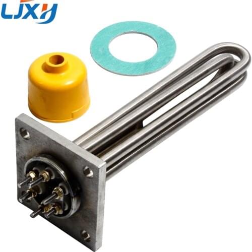 LJXH Mold Temperature Machine Heating Pipe Square Flange Electric Heater Element Water Tank Boiler Heater Tube 6KW9KW12KW