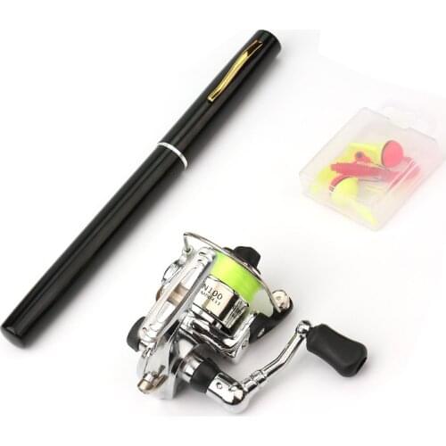 EMMROD 1M Mini Portable pen-fishing Small Sea Otter Throwing Sandpiper Rod XH1 Free Shipping
