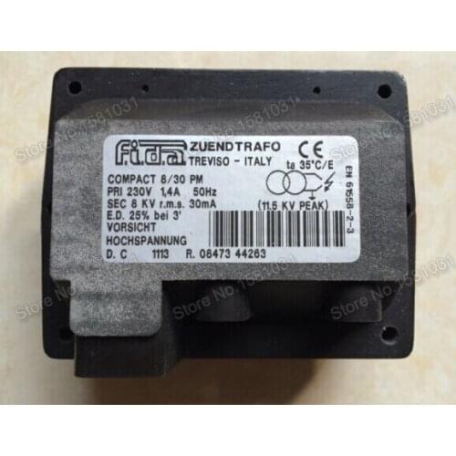 Fida ignition transformer 8/30PM 8KV 30MA IGNITION COIL single pole