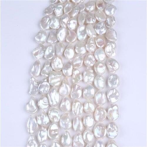 Hot sale 16-17mm keshi pearl freshwater pearl strands