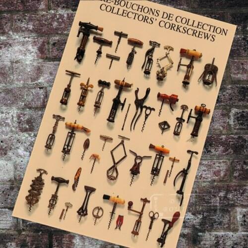 Nouvelles Pop Art Multiple Foods Collectors' Corkcrews Classic Canvas Paintings Vintage Wall Posters Stickers Home Decor Gift