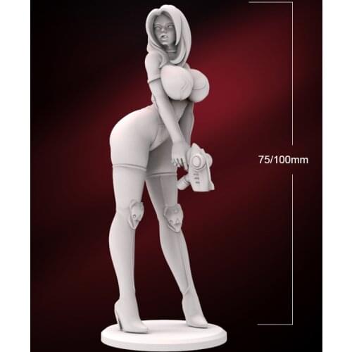 1/24 75mm 1/18 100mm Resin Model Sexy Cartoon Beauty Girl Figure Unpainted No Color RW-279