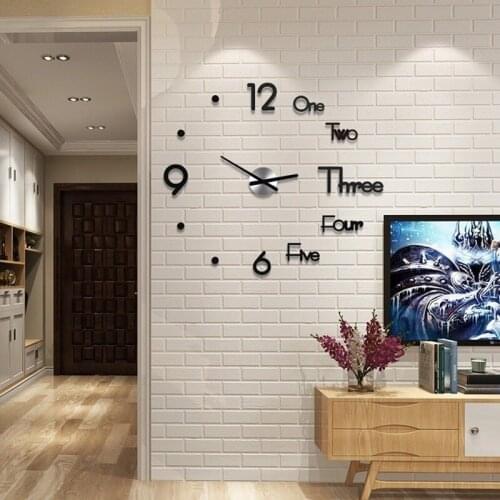 3D Different Models Wall Clock Mirror Wall Stickers Creative Removable Art Decal Sticker Home Decor Living Room Quartz Needle