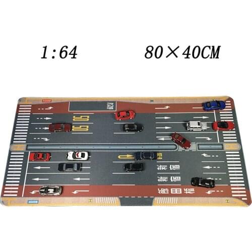 1:64 Scale Underground Garage Large Parking Lot Mat For Diecast Car Model Vehicle Scene Display Toy Mouse Pad Scene Show