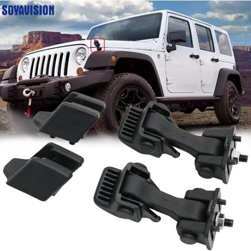 Durable Black Engine Lock Hood Latch Catch Cover ABS For Jeep Wrangler TJ 1997-2006 Exterior Car accessories