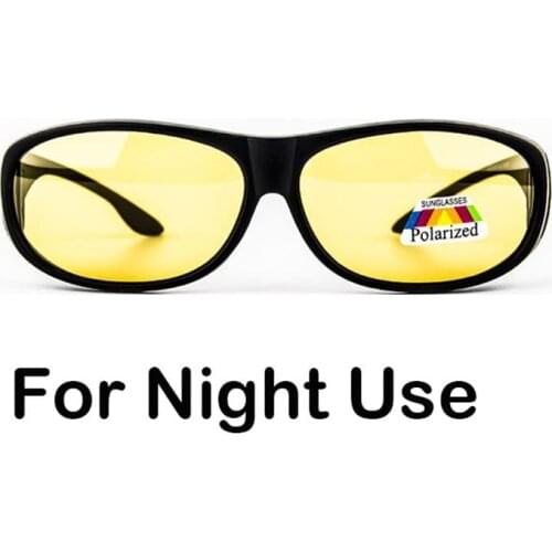 Stgrt Night Sunglasses Fit Over Driving Polarized Sunglasses Block High Beam Light Wear On Prescription Glasses