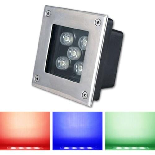 LED Garden Lights Outdoor DC12V 3W 4W 5W 6W Square Exterior Floor Lamp Recessed Ground Stairs Deck Spotlight Landscape Lighting