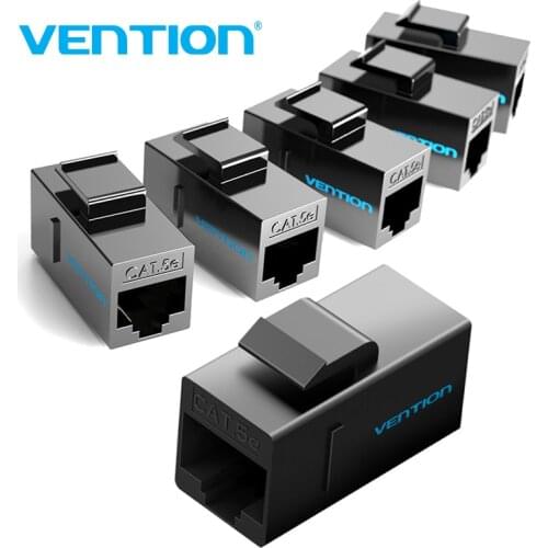 Vention Cat5E Connector RJ45 Coupler Ethernet Cable Cat 5E Cat 6 Female to Female Extender Extension Adapter for Ethernet Cable