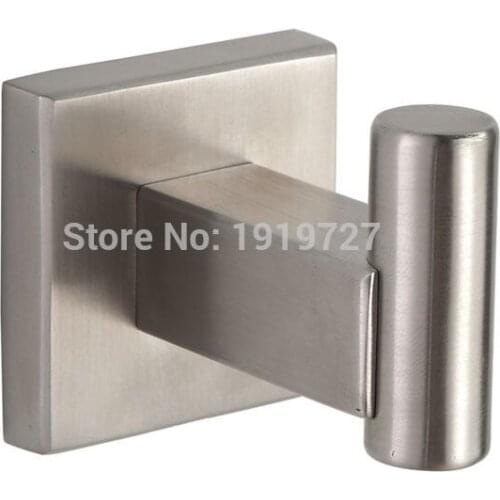 Vidric 2016 6 Pcs/Set Wall Clothes Hook Rack Towel Coat Robe Hanger Hook Bathroom Accessories Gloss Or Stain Stainless Steel Wa