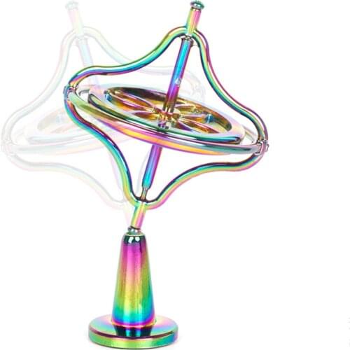 Scientific Alloy Finger Gyroscope Gyro Pressure Relieve Spinning Top Balance Toy Gift