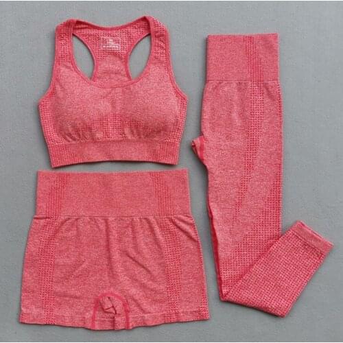 Women Vital Seamless Sports Suit Workout Fitness Clothing Sports Bra Sport Shorts Gym Leggings Summer Sportswear Yoga Set