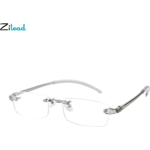 Zilead -1/-1.5/-2/-2.5/-3/-3.5/-4 Nearsighted Glasses Ultralight Fashion Simple Borderless Myopia Glasses For Women And Men