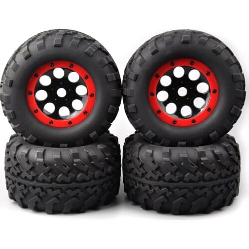 1:8 Scale Bigfoot Truck Tires and Wheel Rims with 17mm Hex fit RC Car Model Accessories 4Pcs/Set