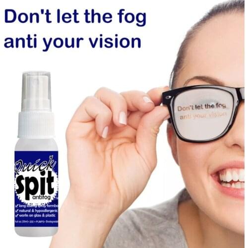 2 Pcs Anti Fog Spray Eyeglass Lens Cleaner 48h Long Lasting Defogger for Glasses Goggles Antifog Prevents Lens Fog 30ml