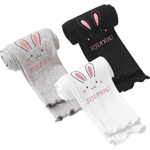 3pcs Tights Children Girls Cotton Leggings Cute Cartoon Pants Stretchy Skinny Kids Trousers Summer Princess Outer Dress Bottoms