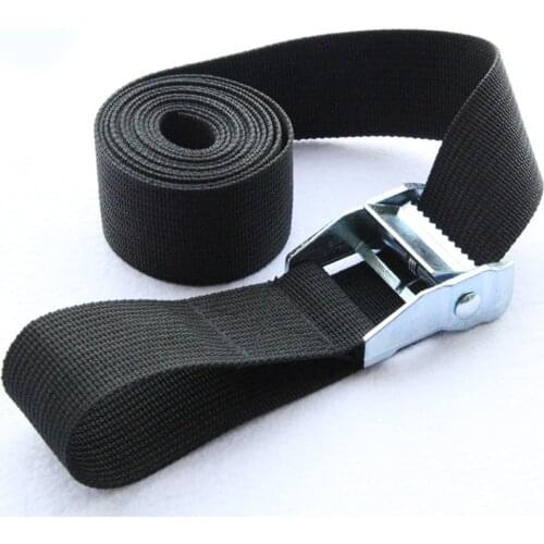 6M*25mm Black Tie Down Strap Strong Ratchet Belt Luggage Bag Cargo Lashing With Metal Buckle DIY Supplies