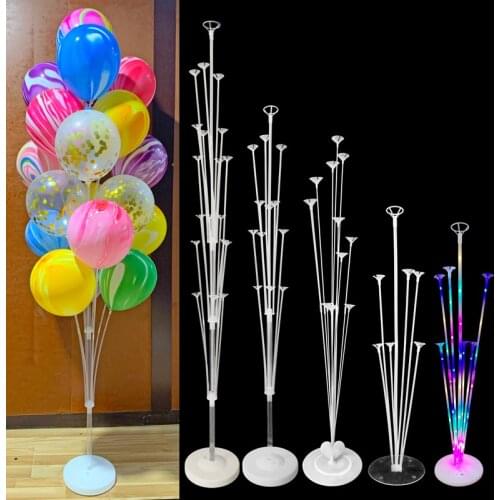 7/11/13/19tube Balloon Holder Column Balloons Stand Confetti Baloon Birthday Party Baby Shower Wedding Decoration Ballons