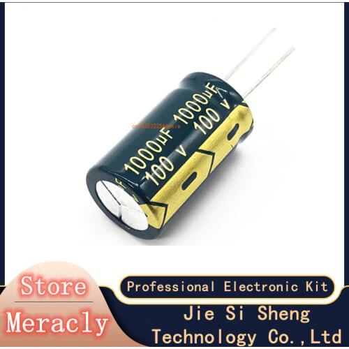 4pcs/lot S62 high frequency low impedance 100v 1000UF aluminum electrolytic capacitor size 18*30 100V1000UF 20