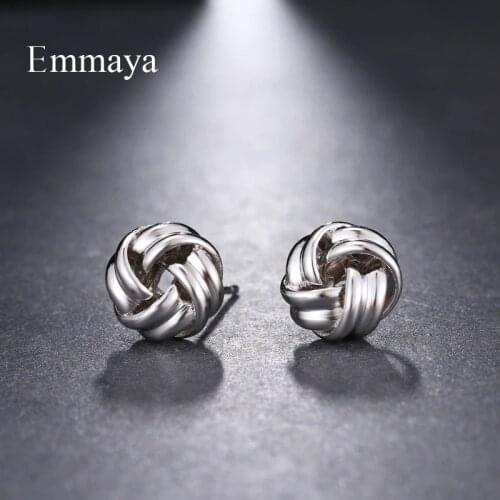 Emmaya Brand Fashion Luxury Simple Multicolor Unique Originality Metal Earrings for Women Wedding Travel Jewelry Party Gift