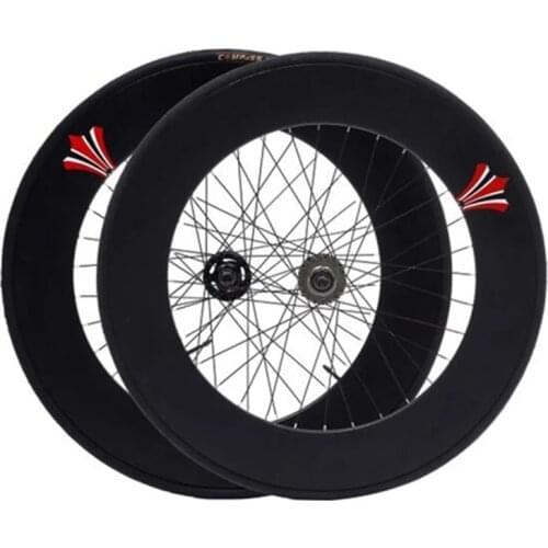 Fixed Gear Wheel 90mm Rim Aluminum Alloy Flip-flop Wheelset MTB Road Bike Wheels Fixie Bicycle Cycling Parts With Tires