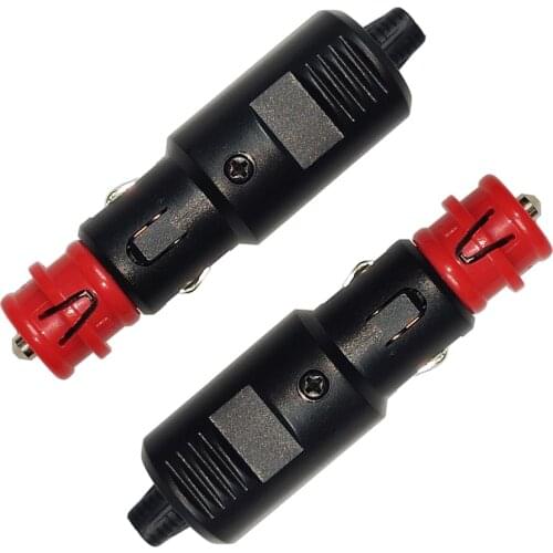 JKM Eu 12V 24V Car Cigarette Lighter Socket Power Connection Adapter With 3PCS 8A fuse For DIY BMW Motorcycles Charge Plug