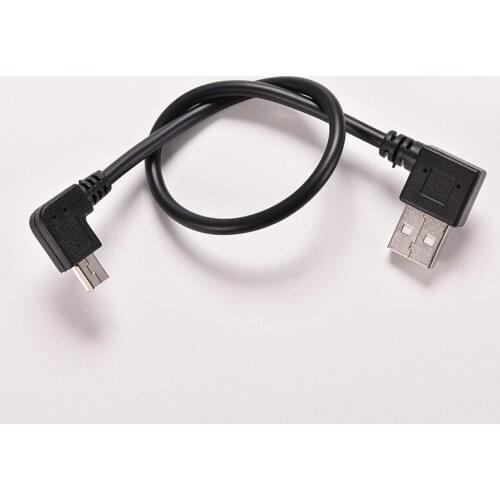 New 25cm USB 2.0 A Right Angle Male to Mini USB 5 Pin Left Angle Male Cable Cord Adapter Connector 1PC