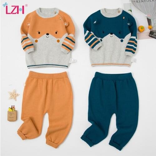LZH Autumn Newborn Baby Girl Clothes Casual 2Pcs Sets For Babies Boys Outfit 2021 Cute Toddler Kids Clothing Infant Costume 0-3T