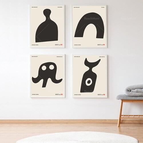 1923 JEAN ARP Poster printing Scandinavia Dada Mid-Century Modern Abstract Museum Exhibition Wall Art, Gallery Home Decoration C