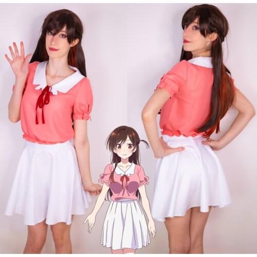 Anime Rent A GirlFriend Mizuhara Chizuru/Sakurasawa Sumi/Nanami Mami Cosplay Dress Rent A GirlFriend Cute Costume School Uniform