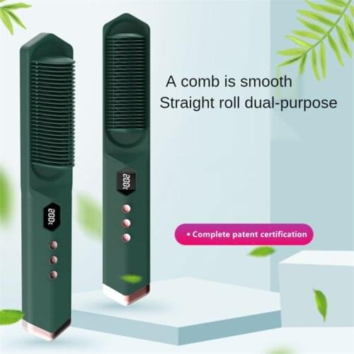 Popular New Type of Straightening Comb, Electric Hair Straightener, Straight Curling, Wet and Dry, Negative Ion Perm