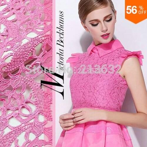 PQYY20 hollow out african guipure lace water soluble chemical lace fabrics for patchwork patchwork fabric cotton