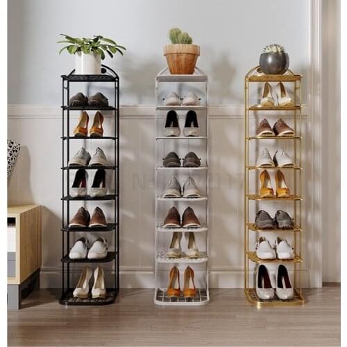 Simple shoe rack household economical storage provincial space dormitory multi-storey iron shoe cabinet