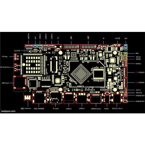 Rk3399 PCB Assembly and PCB Circuit Boards manufacturer for Smart Android TV BOX Motherboards poe