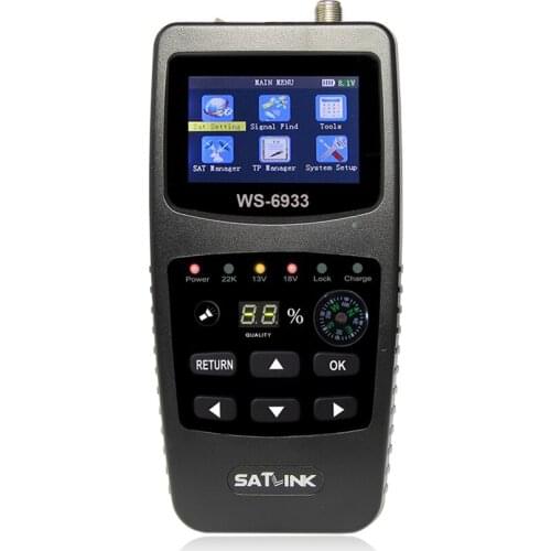 Satlink WS-6933 DVB-S2 FTA C&KU Band Satellite Finder Meter satlink 6933 WS6933 with 2.1 Inch LCD Display