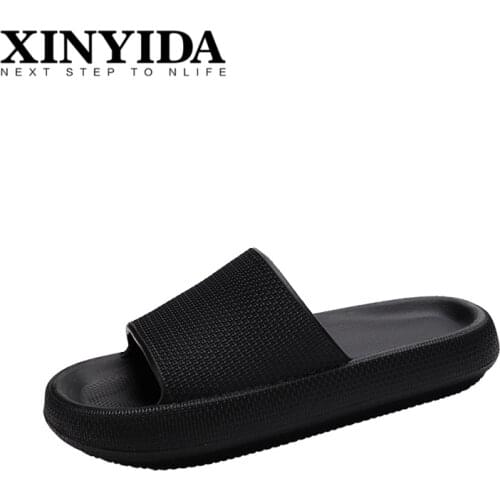 2021 Summer Cool Men Slippers Slip On Breathable Casual Indoor Home Shoes Fashion Lightweight Non-slip Summer Slides Men Women